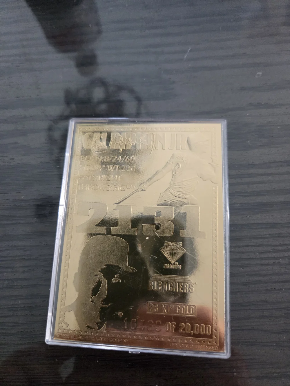 Cal Ripken Jr. Gold Commemorative Card